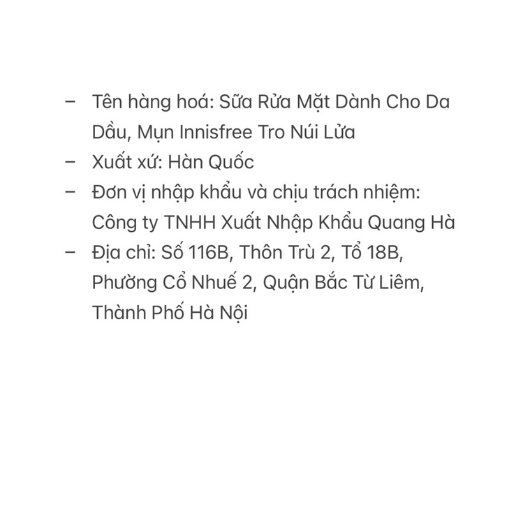 Sữa Rửa Mặt Dành Cho Da Dầu, Mụn Innisfree Tro Núi Lửa Jeju Volcanic Pore Cleansing Foam 150ml