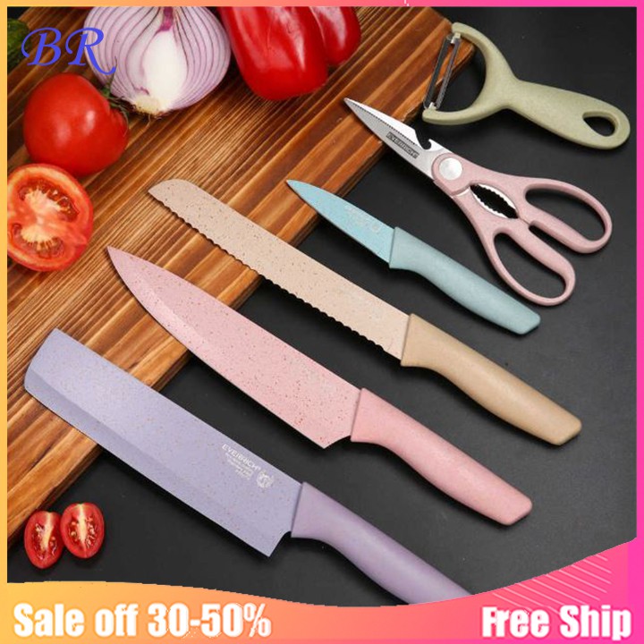 Bộ dao kéo kháng khuẩn 6 món [ Hàng đẹp ]