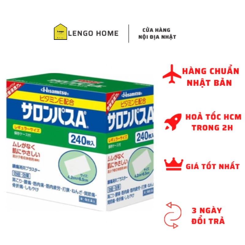 Cao dán Salonpas Hisamitsu nội địa Nhật