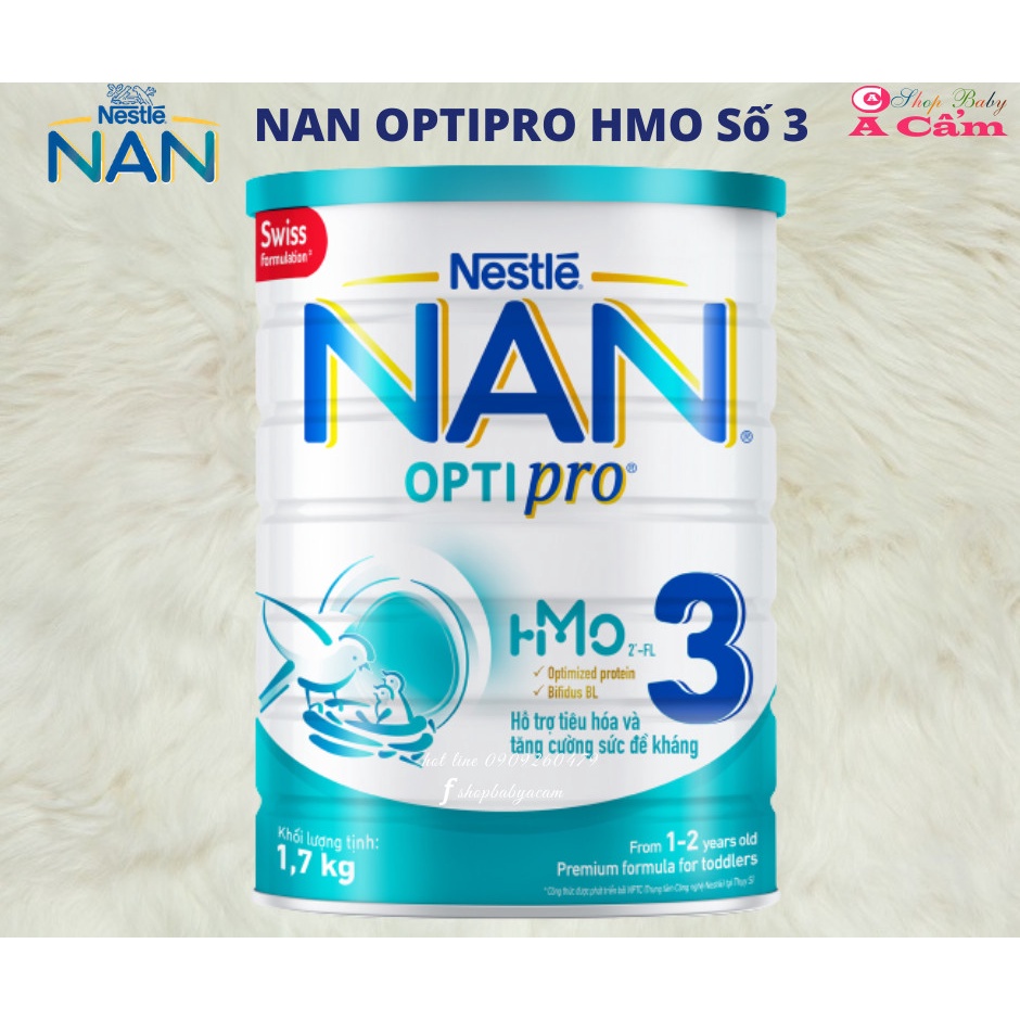 Sữa Nan Optipro HMO TS số 3 1,7kg{{SHOPBABYACAM}}
