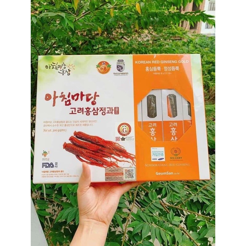 [ Trợ Giá ] Hồng Sâm Củ Tẩm Mật Ong Geumsan Hàn Quốc, Hộp 8 củ