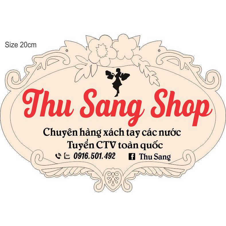 BẢNG GỖ TÊN SHOP [FREE SHIP-FREE THIẾT KẾ]