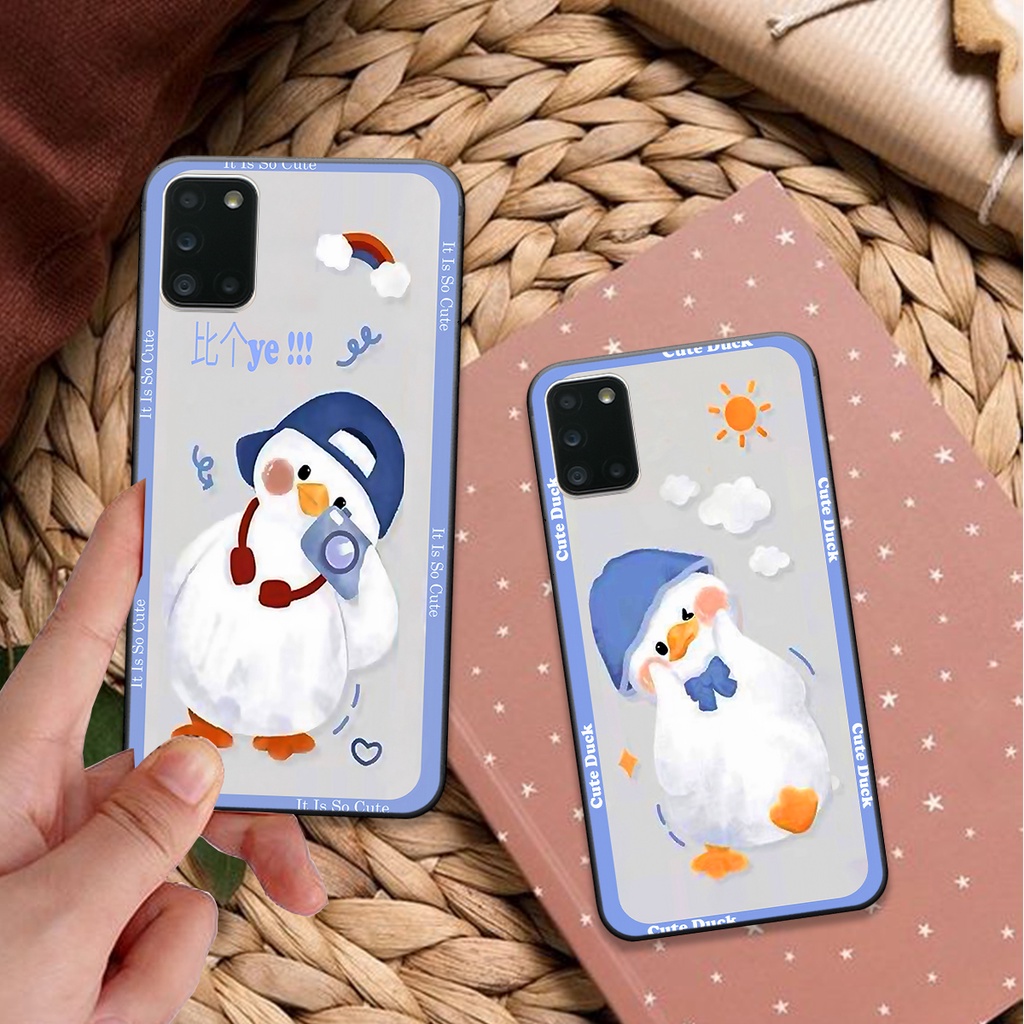 Ốp Samsung A31 / A51 / A71 bộ hình cute dễ thương gấu thỏ xinh xắn vẽ tay lạ mắt