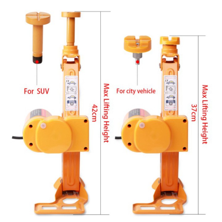 Sản Phẩm Bộ nâng kích gầm điện, máy bơm lốp và máy siết ốc ô tô đa năng 3 trong 1 TY-42EJ-S cao cấp thương hiệu ROGTZ