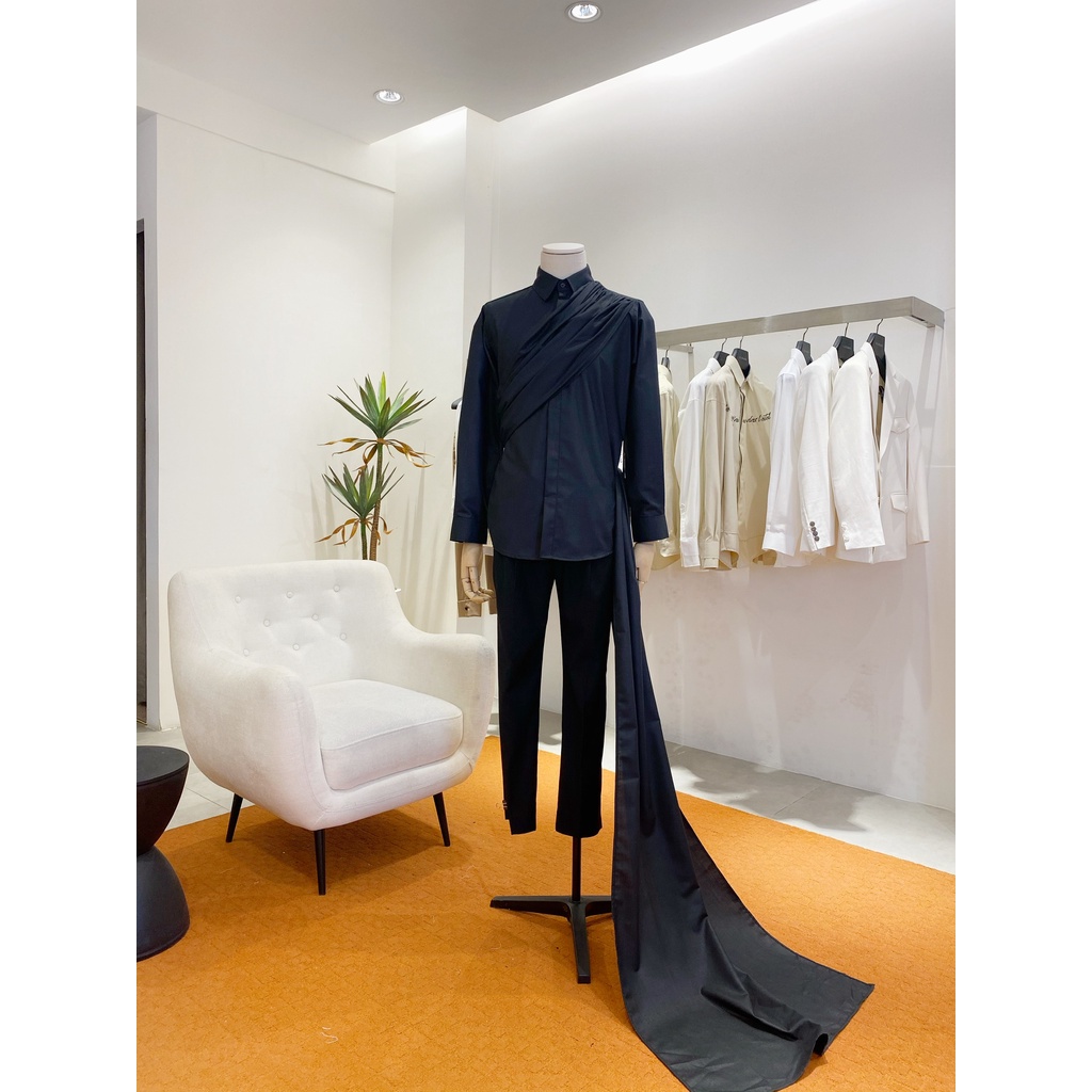 ÁO SƠMI NAM DAS - ZEUS SHIRT WHITE/BLACK