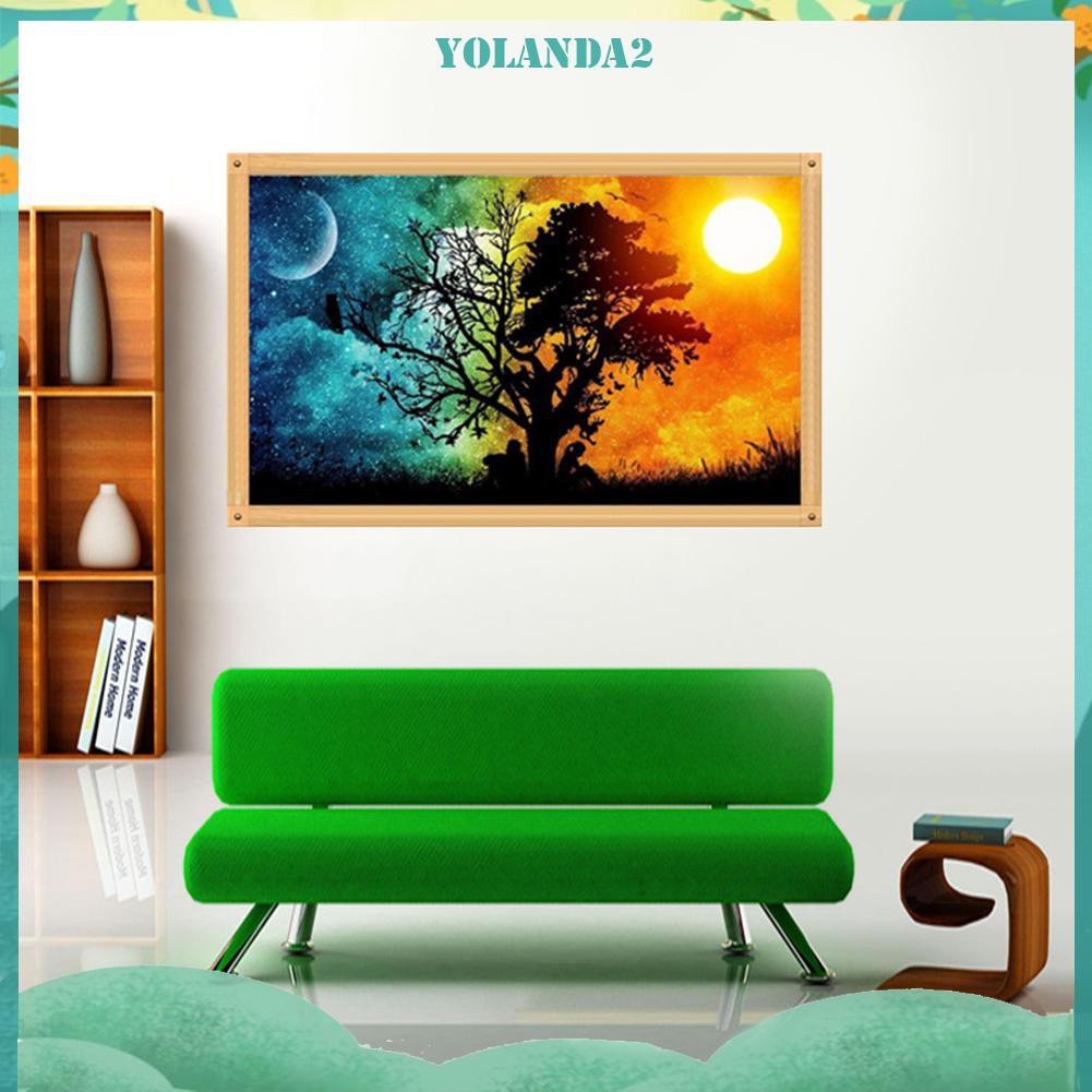 Toàn Bộ Tranh Thêu Chữ Thập Đính Đá Kim Cương Hình Cây