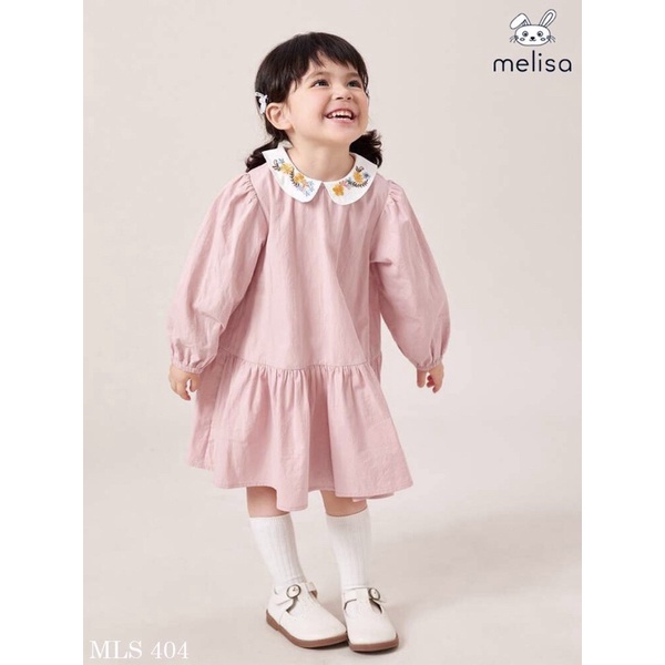 Váy Melisa Hồng cổ sen