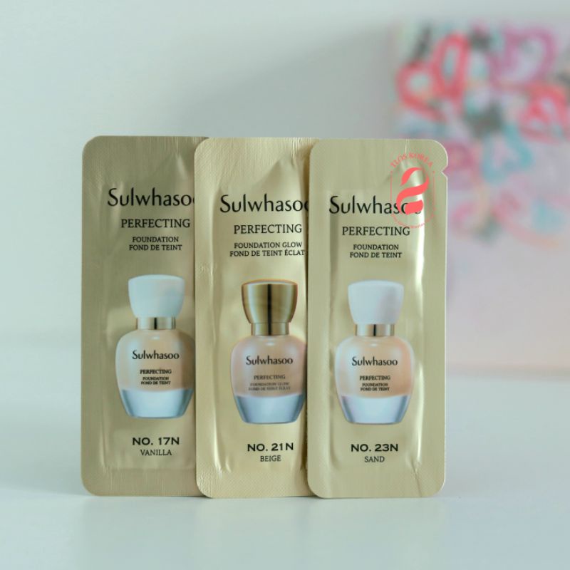 Kem Nền Sulwhasoo Perfecting Foundation Glow 1ml gói Sample - Kem Nền Che Khuyết Điểm Hoàn Hảo