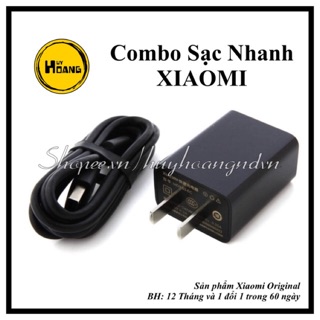 Combo Sạc Nhanh Xiaomi 12W Quick Charge chính hãng.