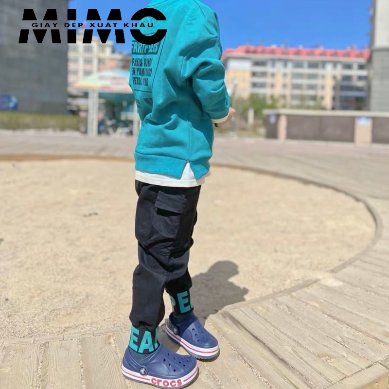 [Tặng 10 jibit] - Sục trẻ em, dép sục nhựa đi mưa màu xanh blue siêu êm mềm nhẹ, bền đẹp, chống trơn trượt