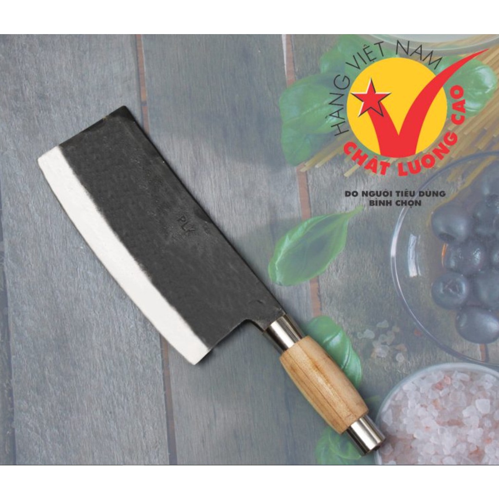 Dao chặt xương lợn 1.2kg bằng nhíp xe ô tô