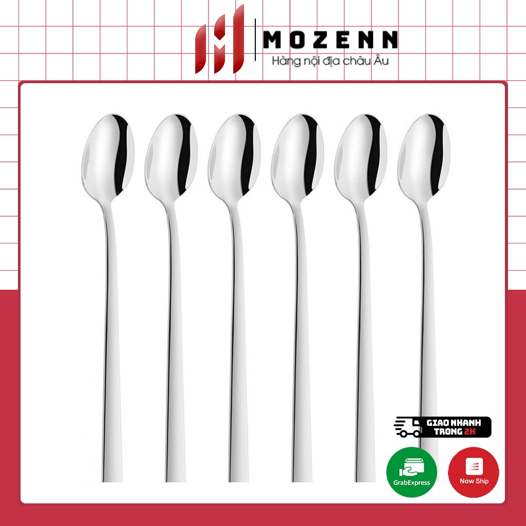 Set 6 thìa dài Zwilling dài 21cm l-drink Spoon Dinner Longdrink [nhập Đức chính hãng]