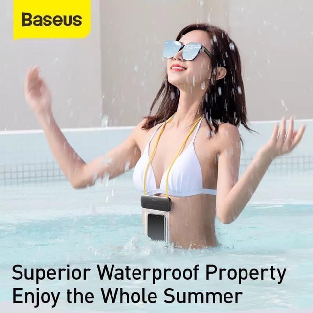 Túi chống nước cho điện thoại Baseus Let''s go Slip Cover Waterproof Bag  ( tích hợp cho máy  7.2 inch trở xuống )