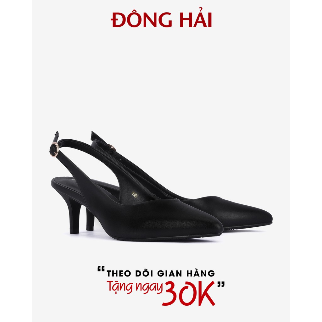 &quot;TẶNG NGAY 30K khi theo dõi gian hàng &quot;Giày cao gót nữ Đông Hải sling back mũi nhọn cách điệu gót nhọn 5cm- G81D5