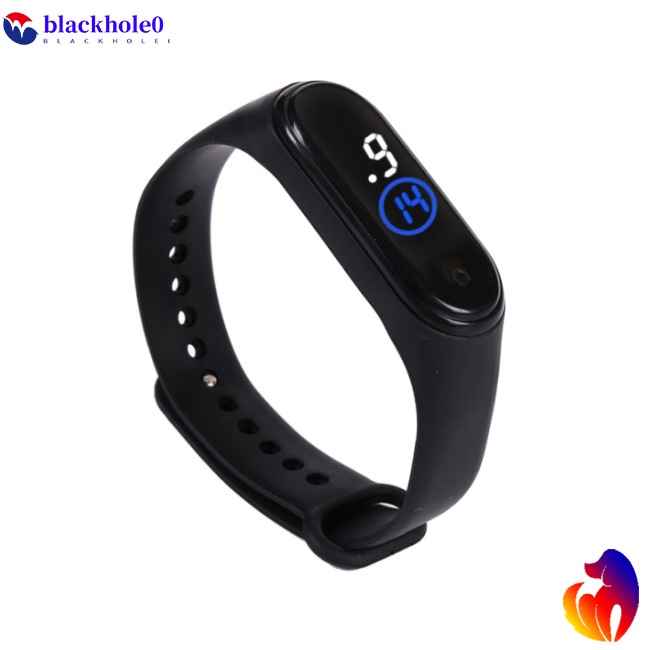 Đồng Hồ Đeo Tay Điện Tử Màn Hình Led Dây Silicone Thời Trang Cho Nam Nữ