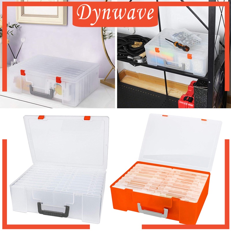 [DYNWAVE]Photo Storage Box 4x6&quot; Crafts Seeds Stickers Cards Case Container