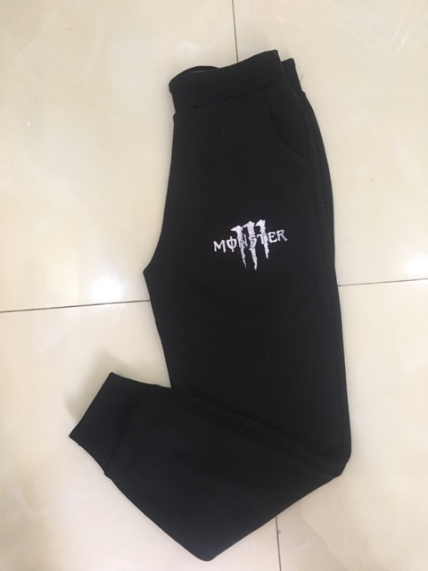 Quần jogger thun nam nữ in chữ | BigBuy360 - bigbuy360.vn