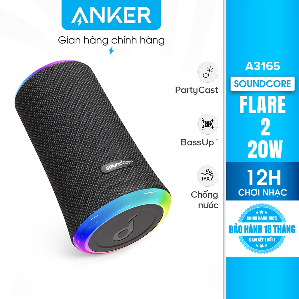 Loa bluetooth SOUNDCORE Flare 2 20W (by Anker) - thumbnail