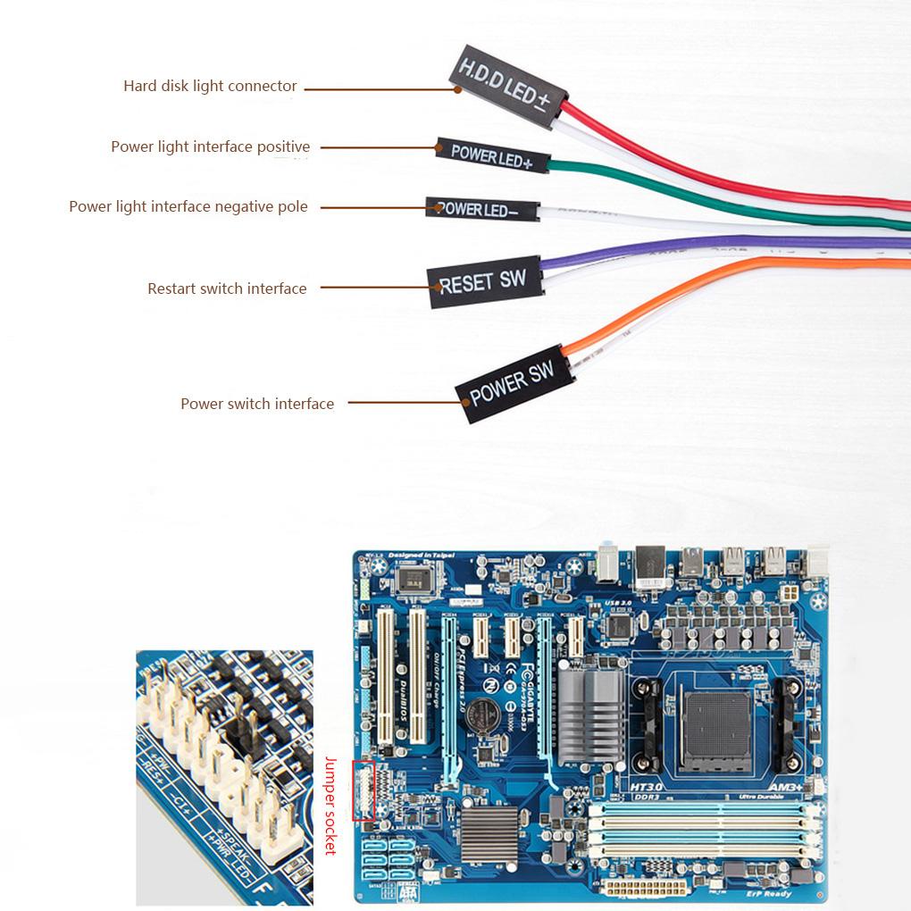 Công Tắc Nút Nguồn Dây Cáp 160cm Chuyên Dụng Cho Máy Tính Văn Phòng / Khách Sạn