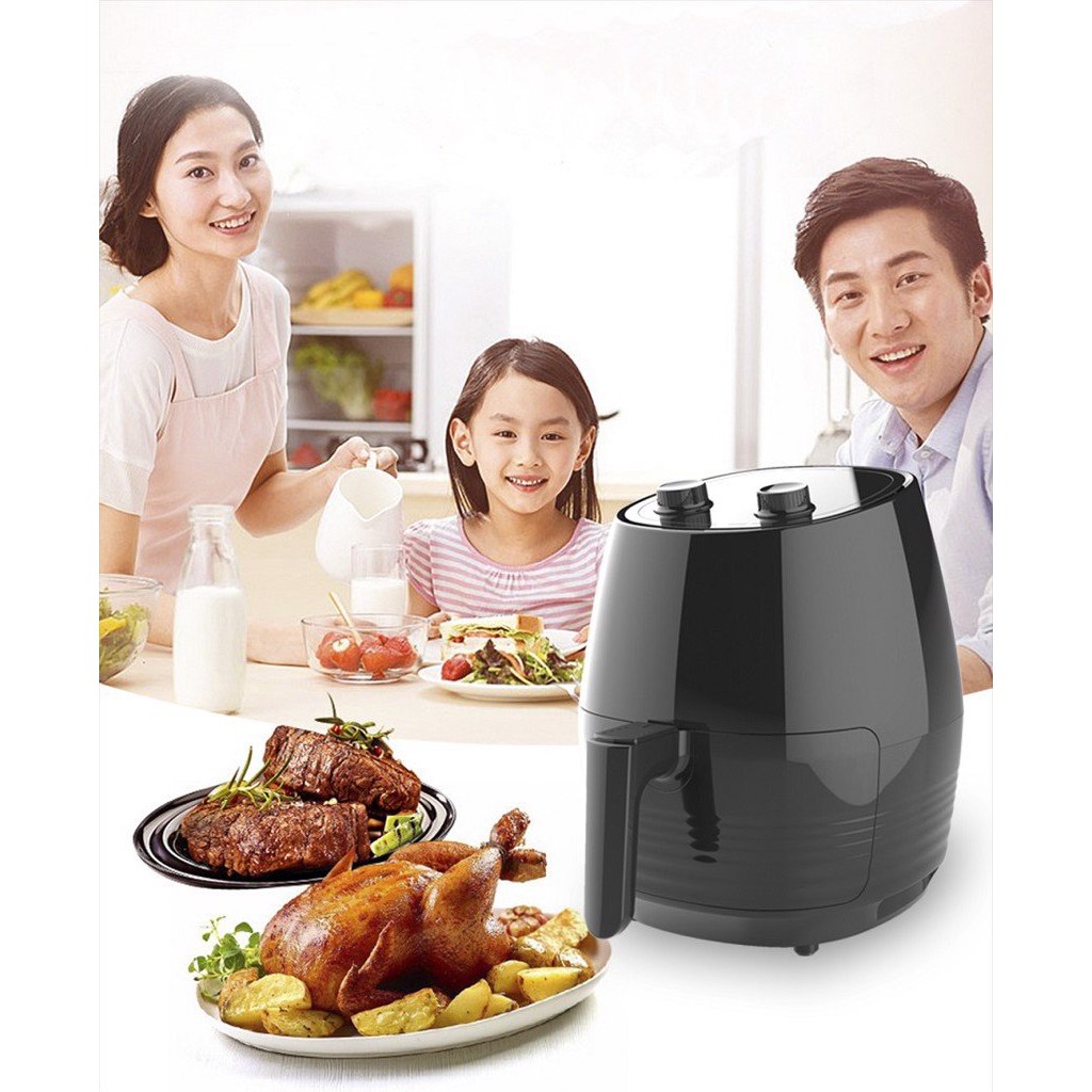 Nồi chiên không dầu 3.5 lít - mishio MK155 - màu đen