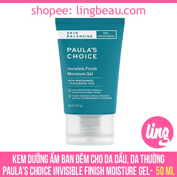 Kem dưỡng ẩm ban đêm cho da dầu, da thường PC I/nvisible/Finish/Moisture Gel (60ml)