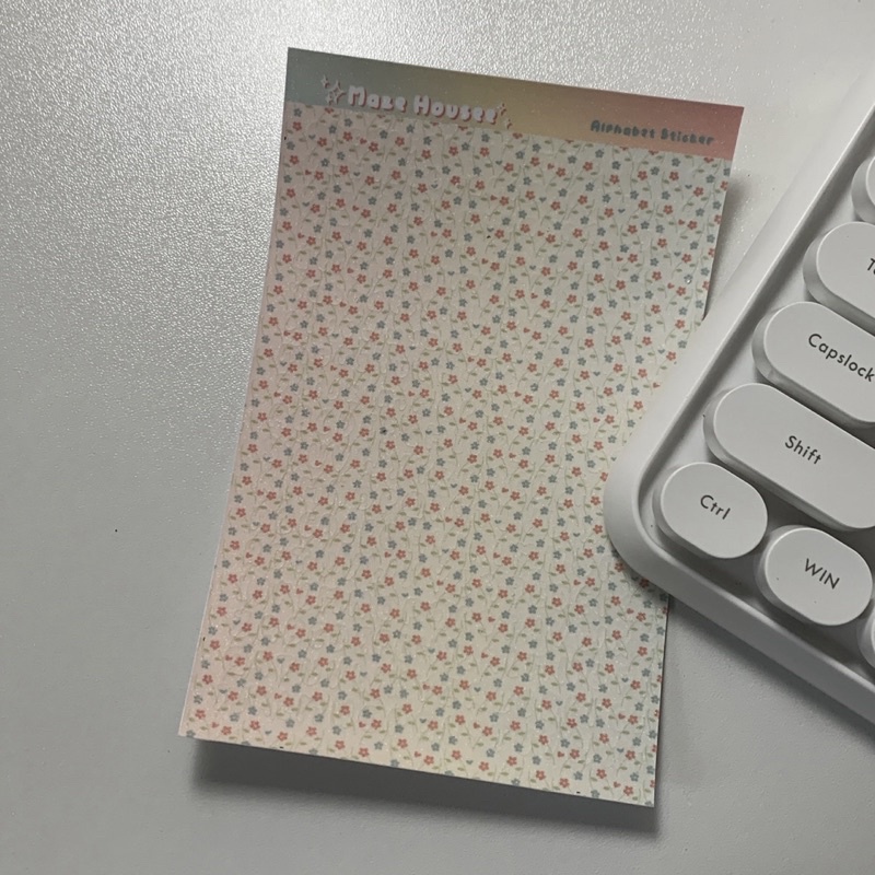 ALPHABET STICKERS - Sticker chữ cái viết tay lấp lánh - Trang trí toploader Kpop phong cách Hàn Quốc.