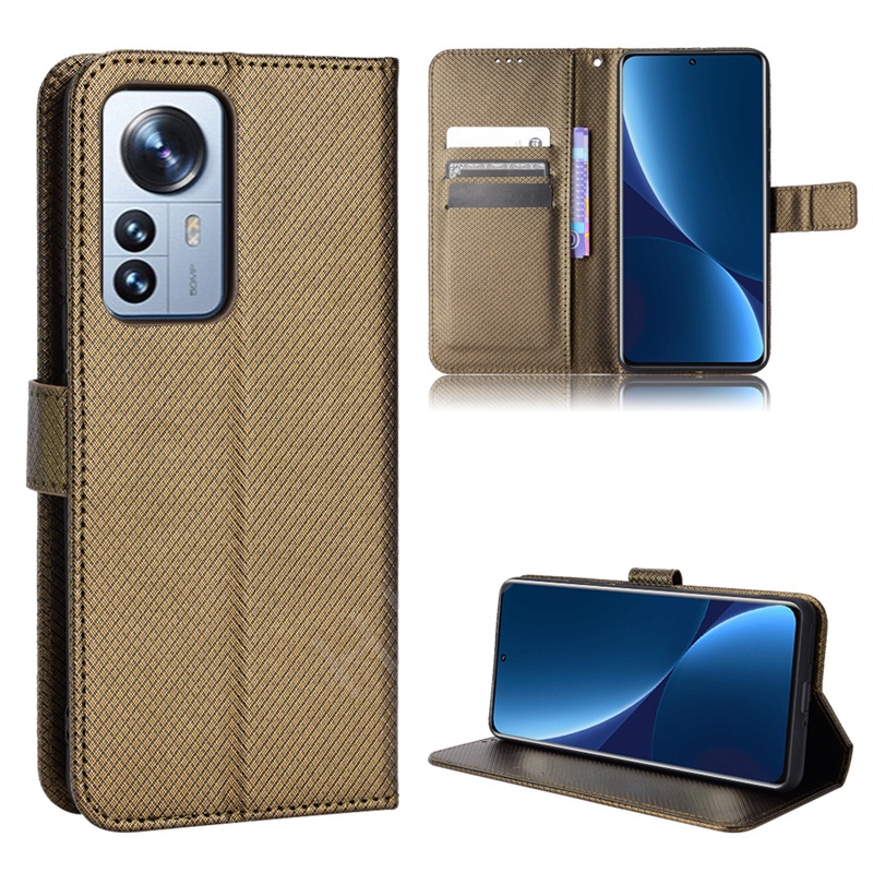 Ốp lưng Dạng Ví Da Lật Có Ngăn Đựng Thẻ Dành Cho Xiaomi 12 Pro Xiaomi 12Pro Mi12