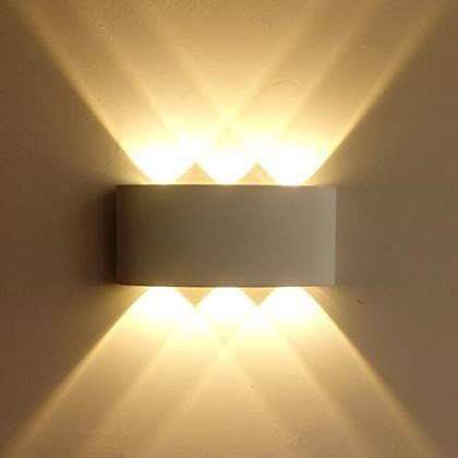 Đèn hắt tường 6 tia 8 tia trang trí nội ngoại thất hắt 2 đầu