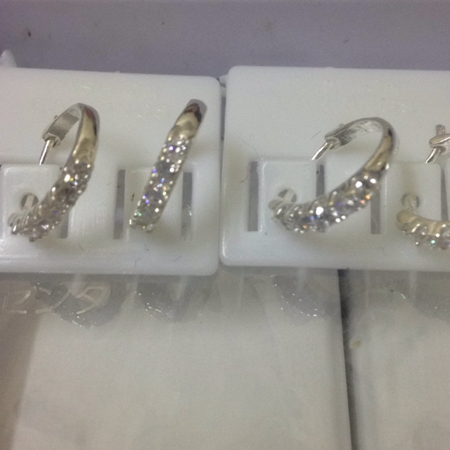 Bông tai bạc ta tròn nhỏ xinh