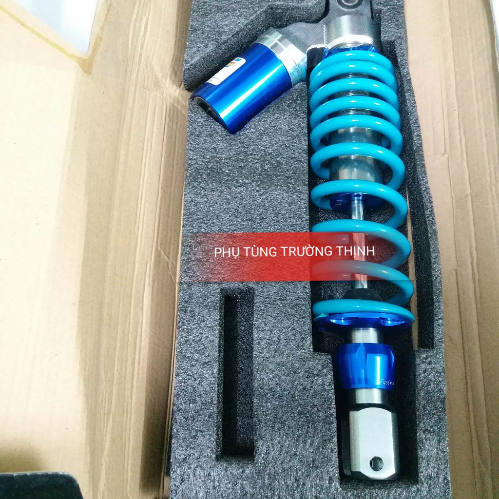 Phuộc sau Sum Racing CNC bình dầu 1 Cây Xanh Nitron mẫu mới  gắn xe  : Vario, SH Mode, Click, Mio, Luvias,..