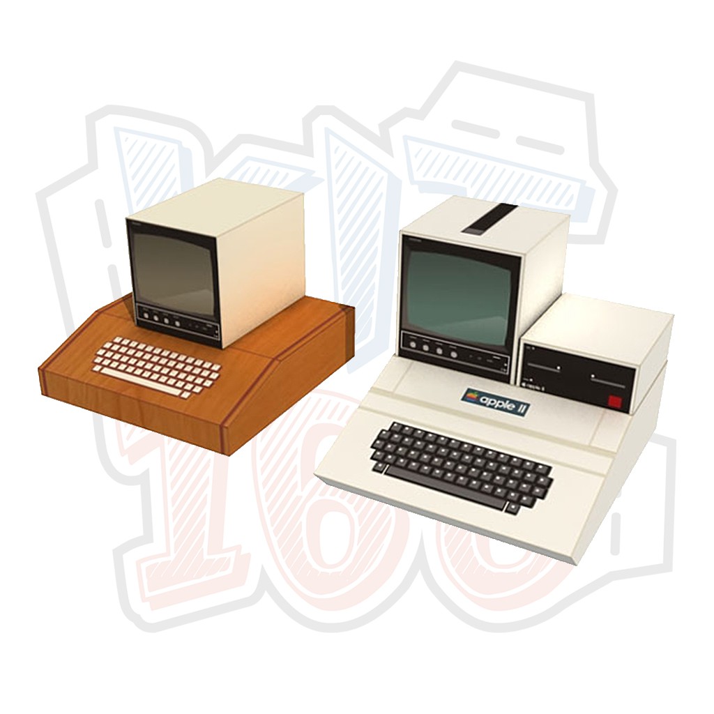 Mô hình giấy máy tính Apple I &amp; Apple II Computer