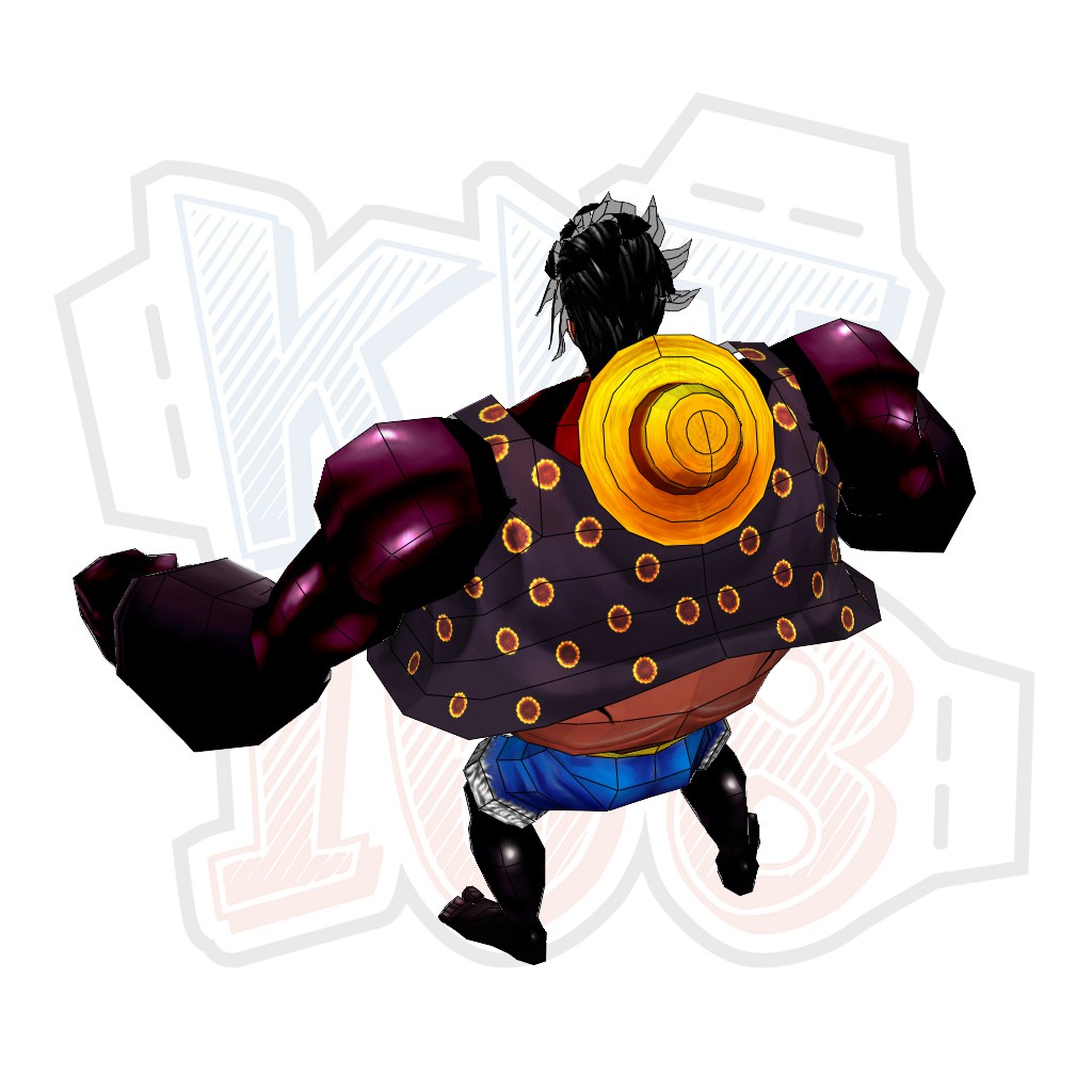 Mô hình giấy Anime Monkey D Luffy 4th Gear - One Piece