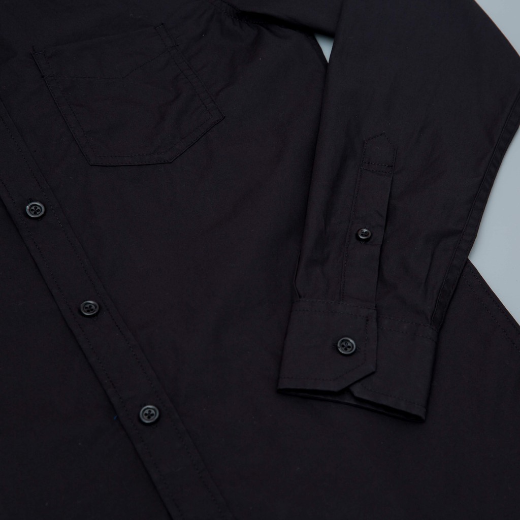 Áo sơ mi cao cấp,100% cotton,màu đen | BigBuy360 - bigbuy360.vn