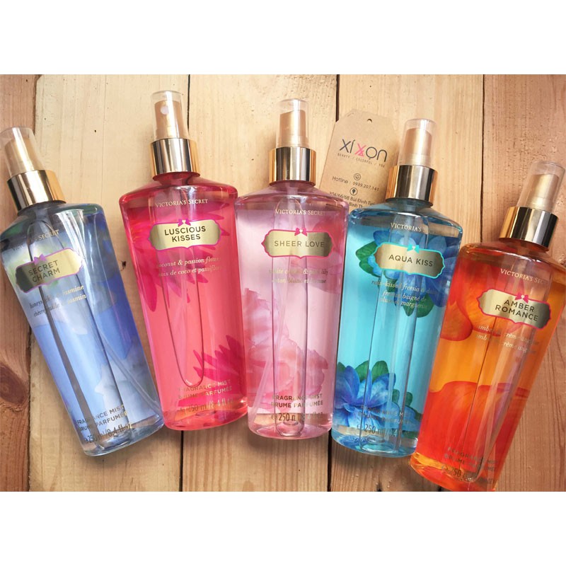 Xịt thơm toàn thân Victoria 250ml MỸ, nước hoa body Victoria, xịt toàn thân Victoria, xịt body Victoria