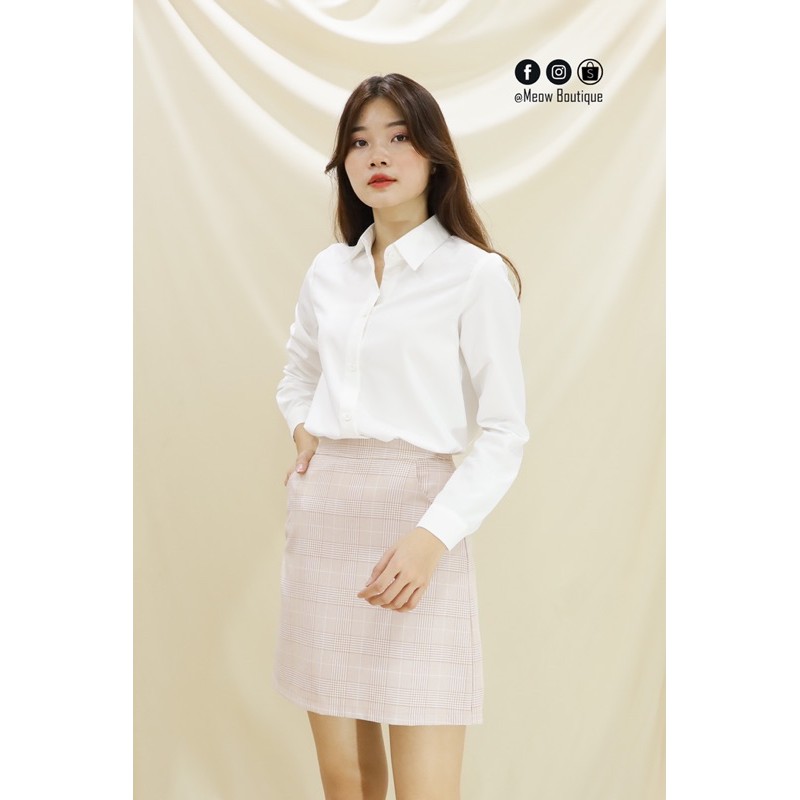 [Hình thật tự chụp] Sơ Mi Công Sở Tay Dài 4 màu Meow Boutique | BigBuy360 - bigbuy360.vn