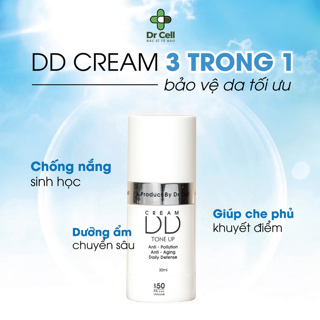 Kem DD Cream chống nắng drcell hổ trợ làm trắng da, cấp ẩm, nâng tone 30ml - SAN12
