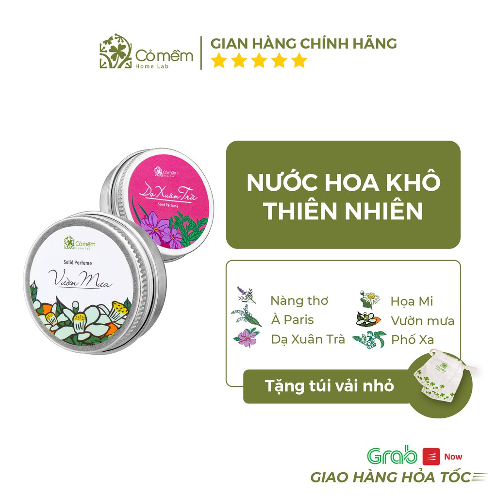 Nước Hoa Khô Cỏ Mềm 10g [Tặng Túi Vải]
