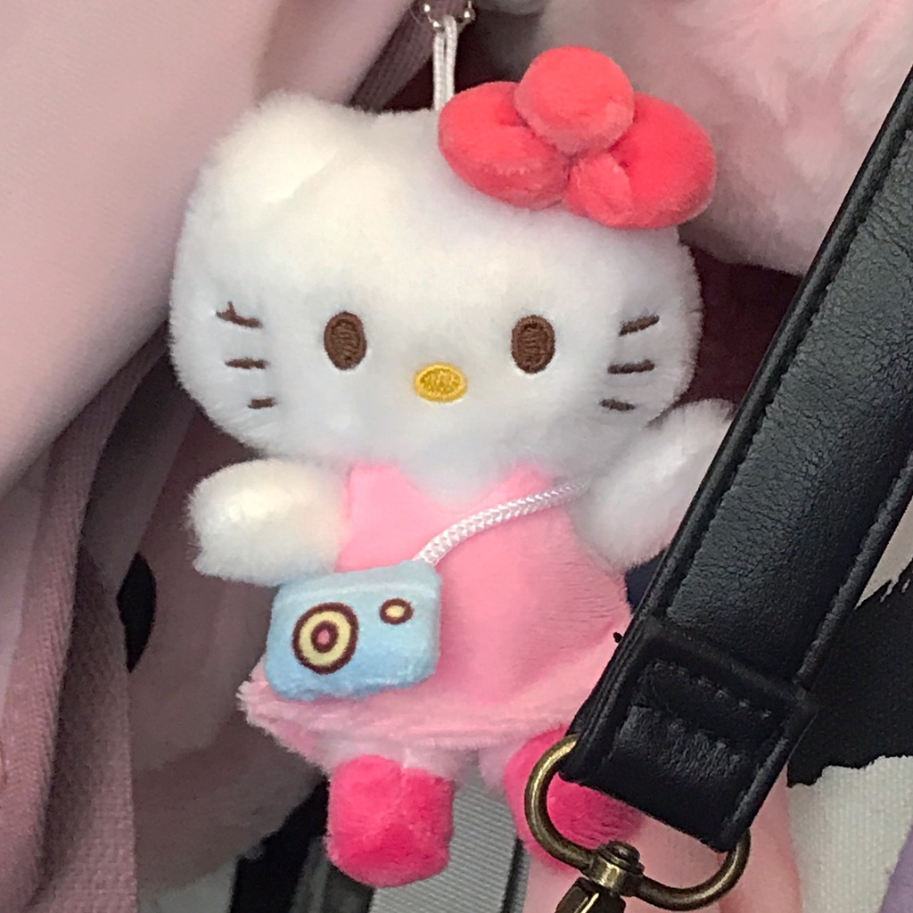 Móc Khóa Hello Kitty Nhồi Bông Mềm Mại Đáng Yêu