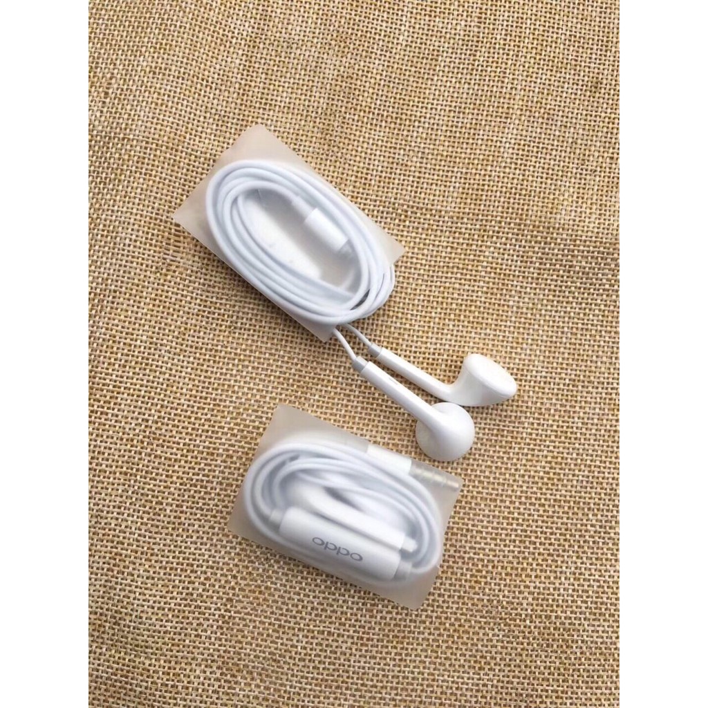 Tai nghe earpods mini oppo - Chính hãng đeo tai - không đau tai - Chip 3IC - Cổng 3.5mm - Hàng Đẹp - Việt Linh Store