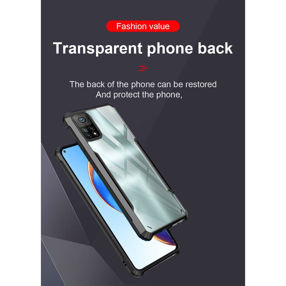 Ốp điện thoại acrylic trong suốt cho Xiaomi Redmi 10 Redme Red Me Note 10 Pro 10s Note10 S 10Pro Redmi10