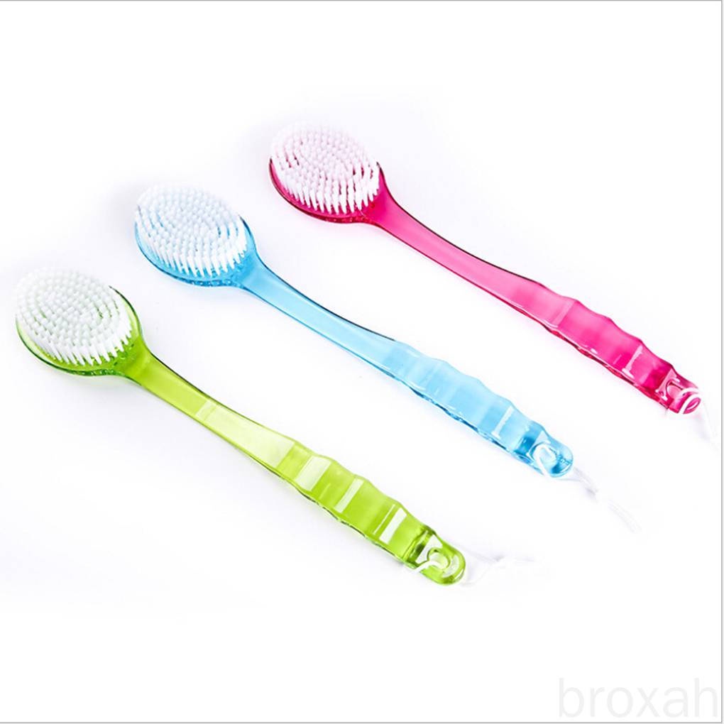 Cọ chà lưng tay cầm dài bằng nhựa PET mát xa cơ thể tiện dụng