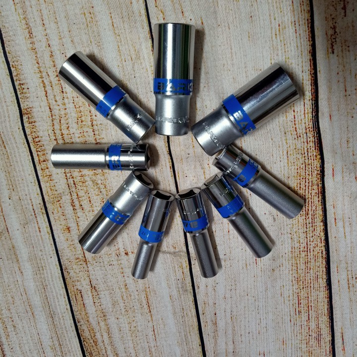 Combo bộ đầu tuýt vặn khẩu - 9 đầu chân 1/2 8 -24mm dài 80mm