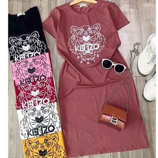 Đầm THUN THÁI in hổ xẻ tà (bao chất đẹp)