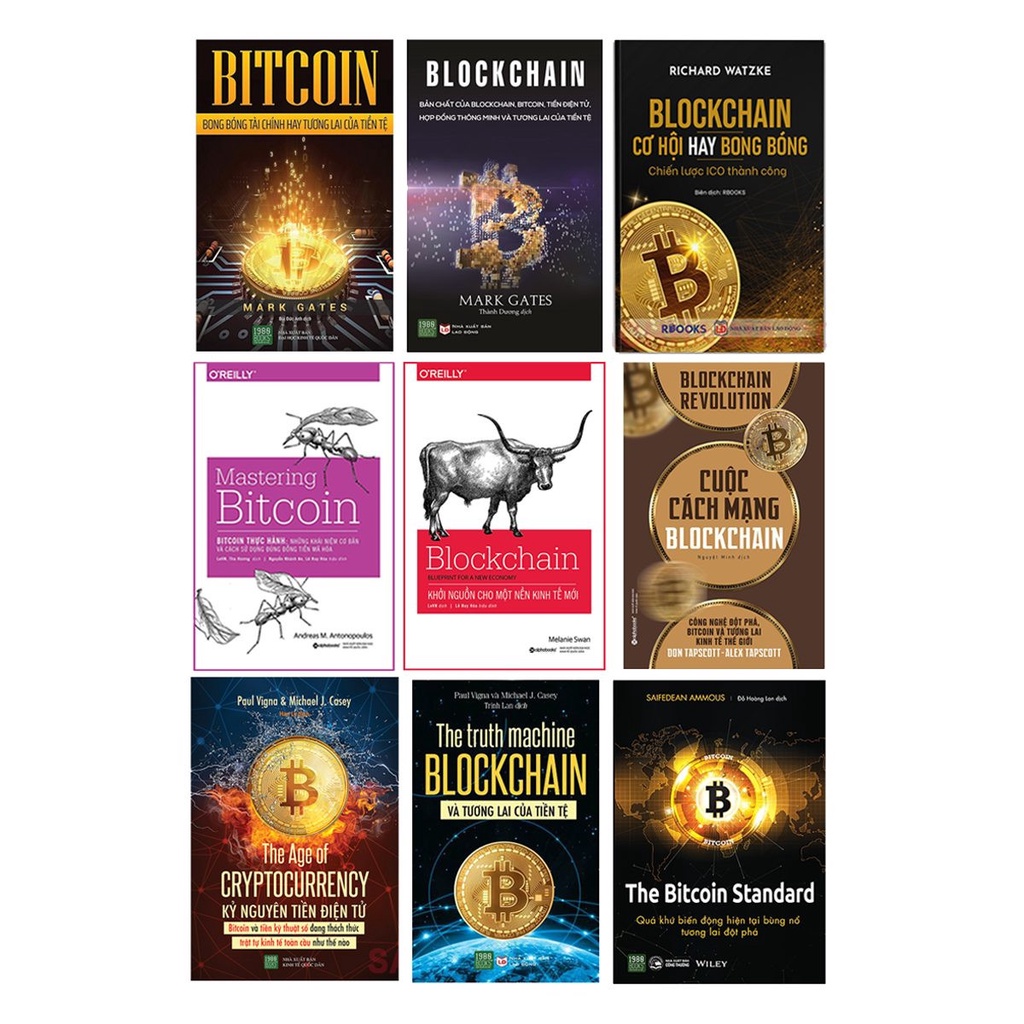 🤹 Siêu Giảm Giá - Bộ 9 Quyển “Kinh Điển” Về Nền Tảng Blockchain Và Ứng Dụng (Crypto, Bitcoin) Từ Cơ Bản Đến Nâng Cao