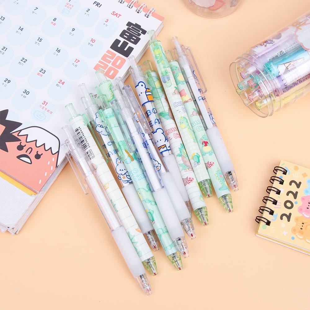 LAYOR1 12PCS/Set Ballpoint Pen Cute Stationery Set Cartoon Learning Office Supplies Gel Pens