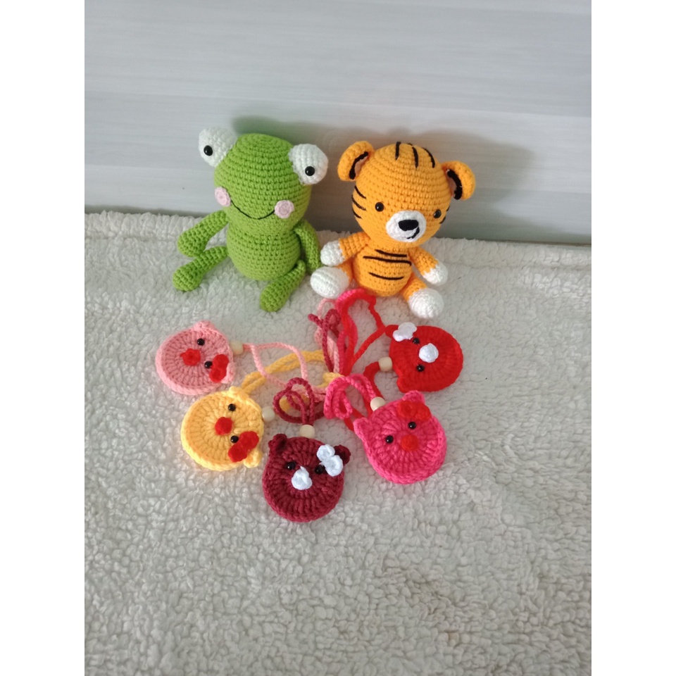 Túi đựng tỏi cho bé trai bé gái handmade loại to đẹp không xù tránh vía hình cute dễ thương ngộ nghĩnh