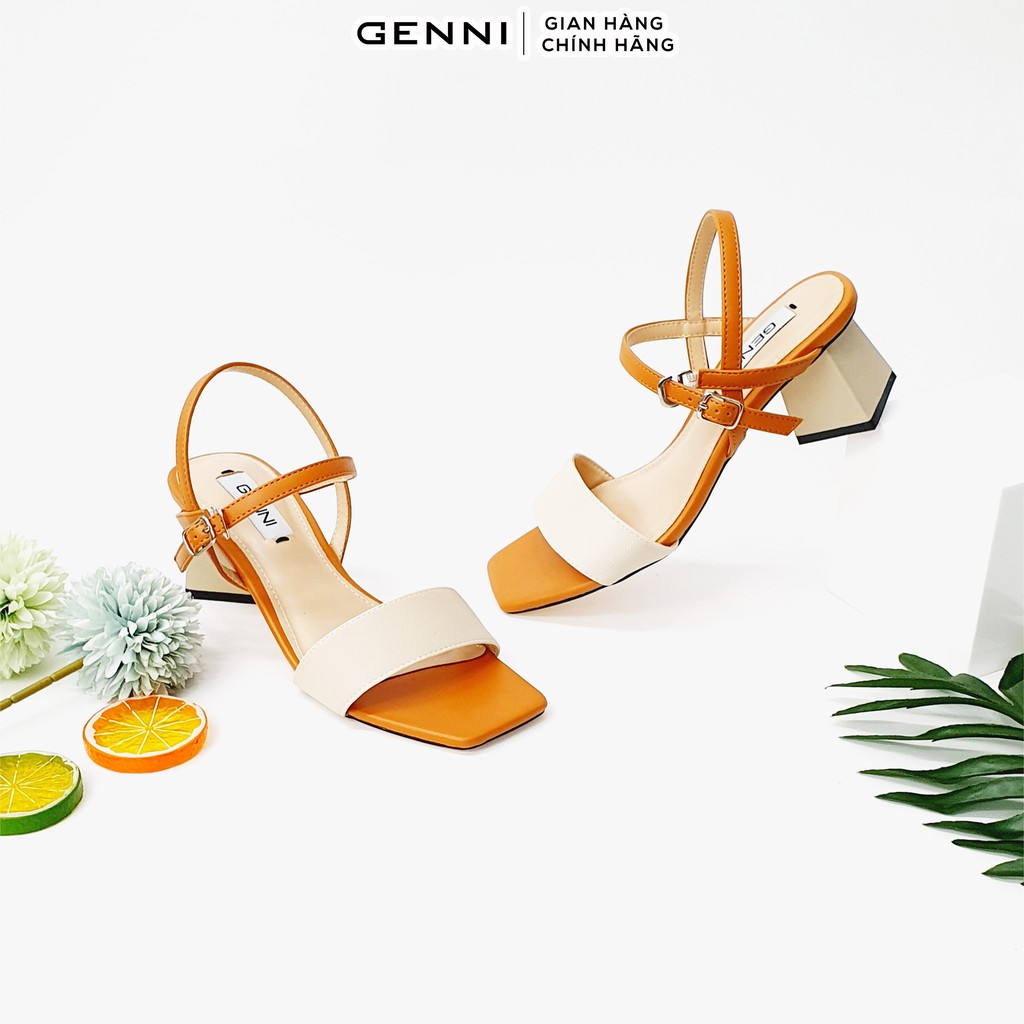 Sandal da lỳ đế hình thoi GE606 - Genni