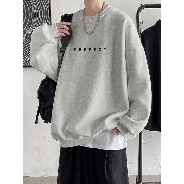 Áo Sweater P E R F E C T Basic, áo nỉ Nhật cao cấp dài tay Unisex LOHA