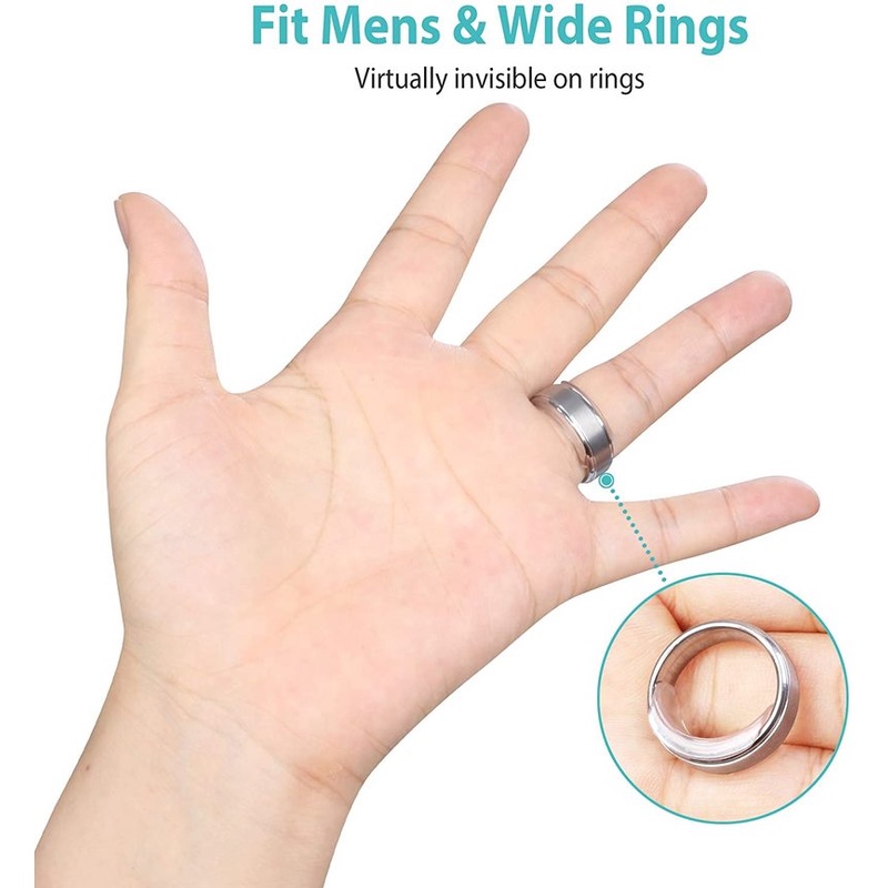 Đệm Silicone Tròn 8 Kích Cỡ Điều Chỉnh Kích Cỡ Nhẫn