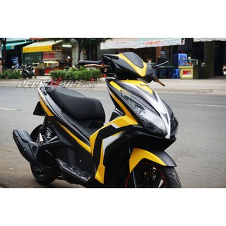 [D4B-Tem chuẩn xịn] Tem trùm xe AirBlade 125 Vàng Đen Nhám